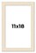 11x18 Wide Barnwood Picture Frame with UV-Resistant Acrylic & Acid Free Backing, Available in 6 Paint Finishes - Grey, Brown, White, and Black
